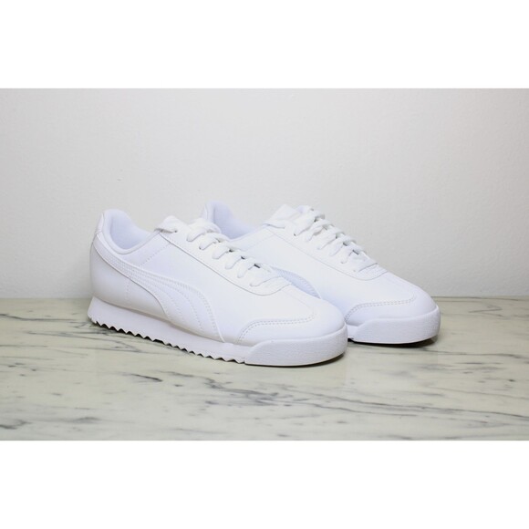 Puma Roma Basic Jr Kids' Sneakers - White (US 4.5C) NEW IN BOX - Picture 1 of 10